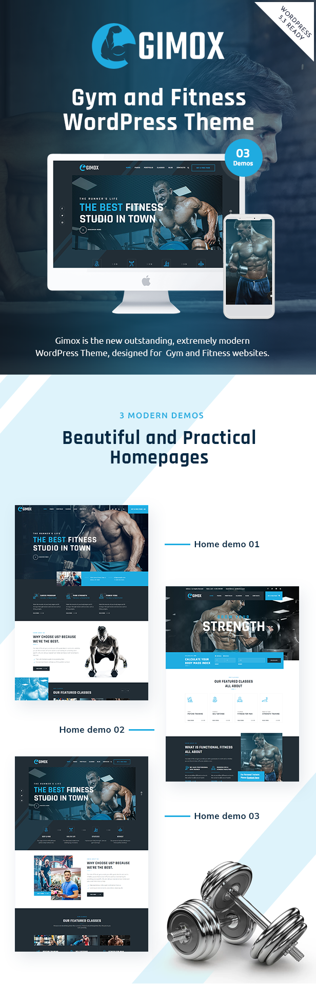 Gimox – Gym and Fitness WordPress Theme
